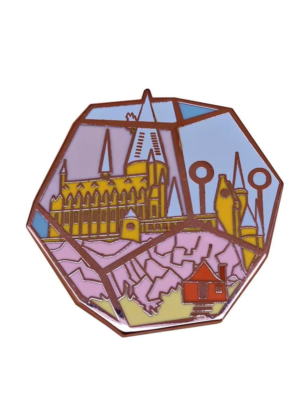 Harry Potter Protective Shield Hogwarts Enamel Pin 220-2